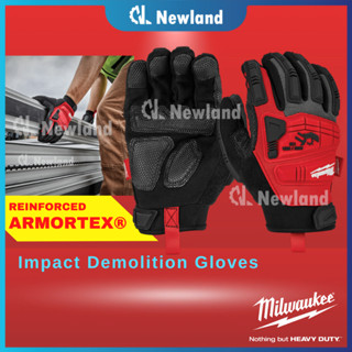 Milwaukee ถุงมือ / ถุงมือรื้อถอนแรงกระแทก / ARMORTEX@ / S &amp; M ขนาด (48-22-8750 &amp; 48-22-8751)