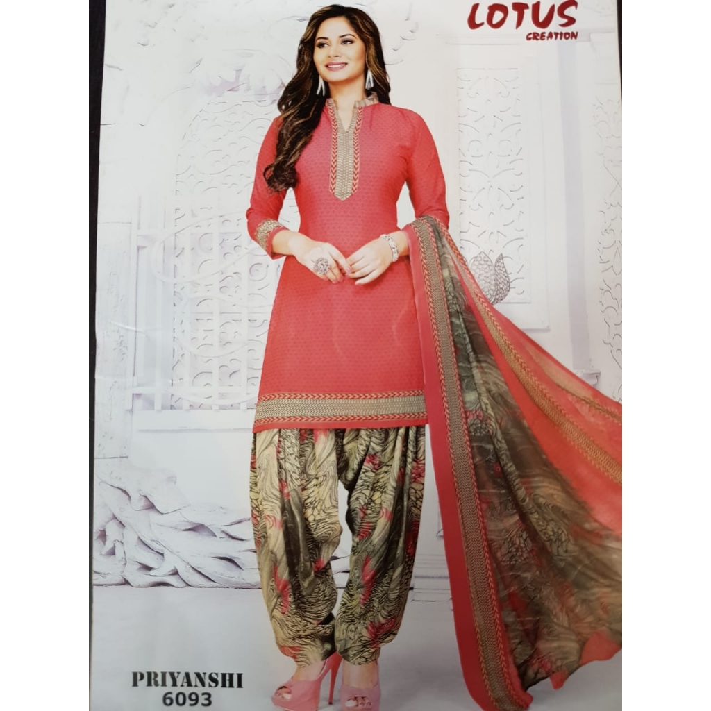 PUNJABI SUIT MATERIAL 6093 การสร้าง