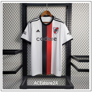 เสื้อกีฬาแขนสั้น ลายทีมชาติฟุตบอล River Plate Home Fan Issue Kit 23 24 ชุดเยือน