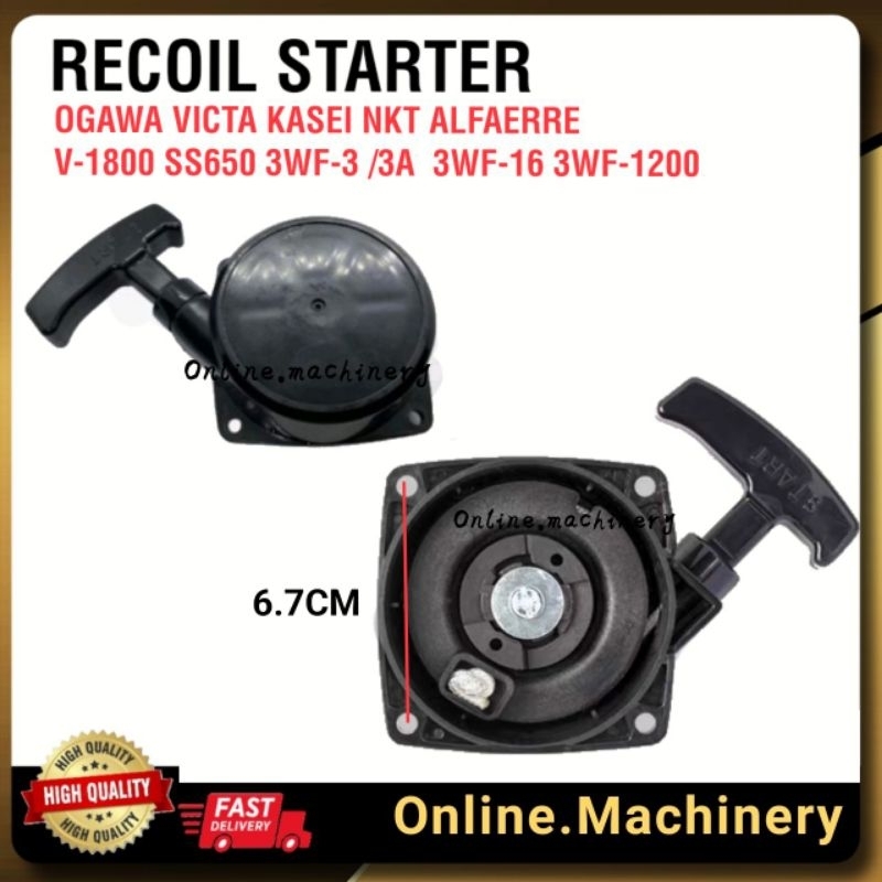 Recoil starter 3wf-3a victa v-1800 3wf-16 3wf-1200 SS650 650 430 ogawa kasei victa senco asco alfaer