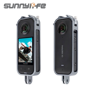 Sunnylife BK514 กรอบเคสโลหะ Vlog เมาท์โคลด์ชู สําหรับ Insta360 ONE X3