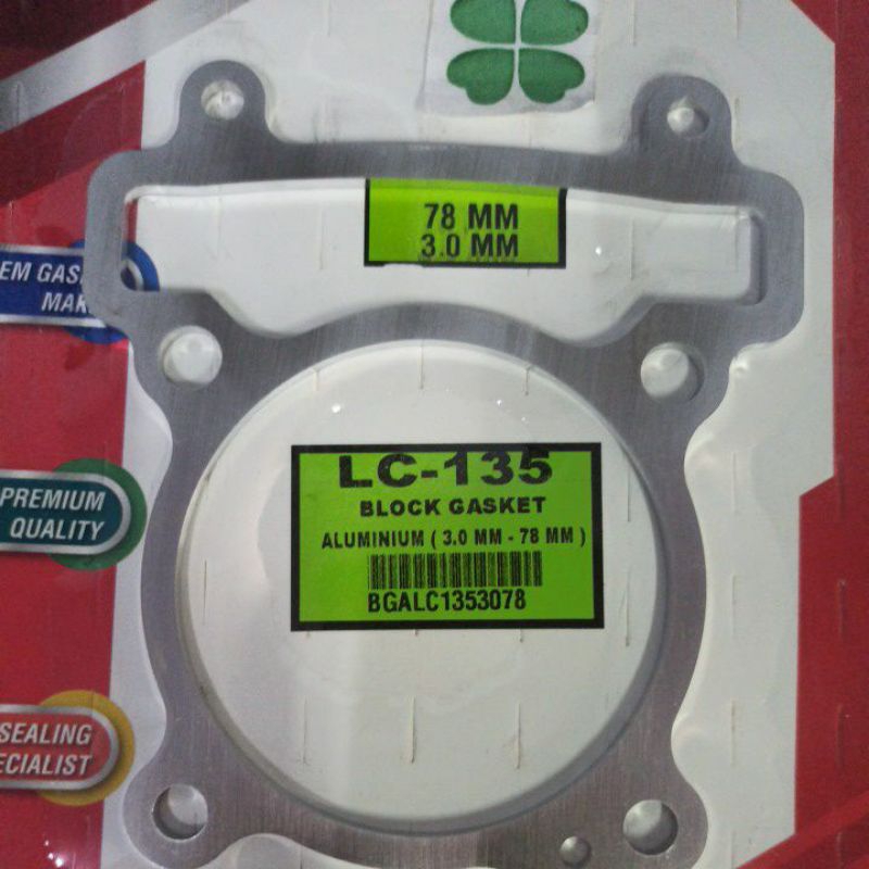 LC 135 BLOCK GASKET ALUMINIUM 3.00 MM 78MM LC135