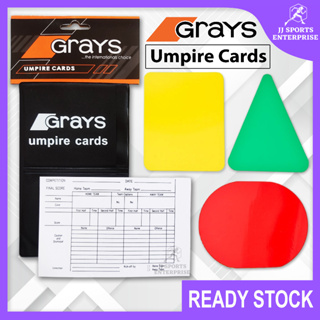 การ์ดฮอกกี้ Umpire สีเทา / การ์ดผู้ตัดสินฮอกกี้ / Kad Pengadil Hoki / Kad Refri Hoki