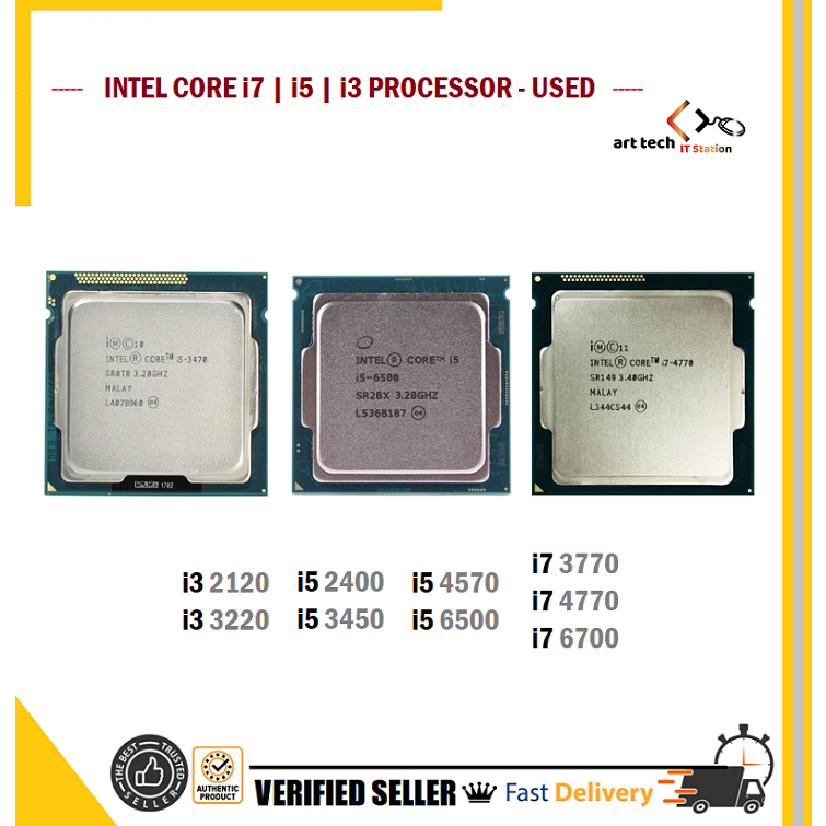 หน่วยประมวลผล Intel Core I7 I5 i3 4th 3rd 2nd I5 3470 I5 4570 I7 3770 I5 6500 I7 4770 I7 6700