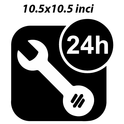 สติ๊กเกอร์ฉลาก 24 HOUR SERVICE