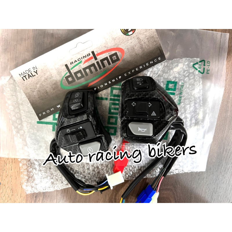 (BC51)Racing Yamaha Carbon Handle Switch RH LH ชุดซ้ายขวา NVX ประเภทสวิทช์ NVX 154 V1 AEROX155 NVX15