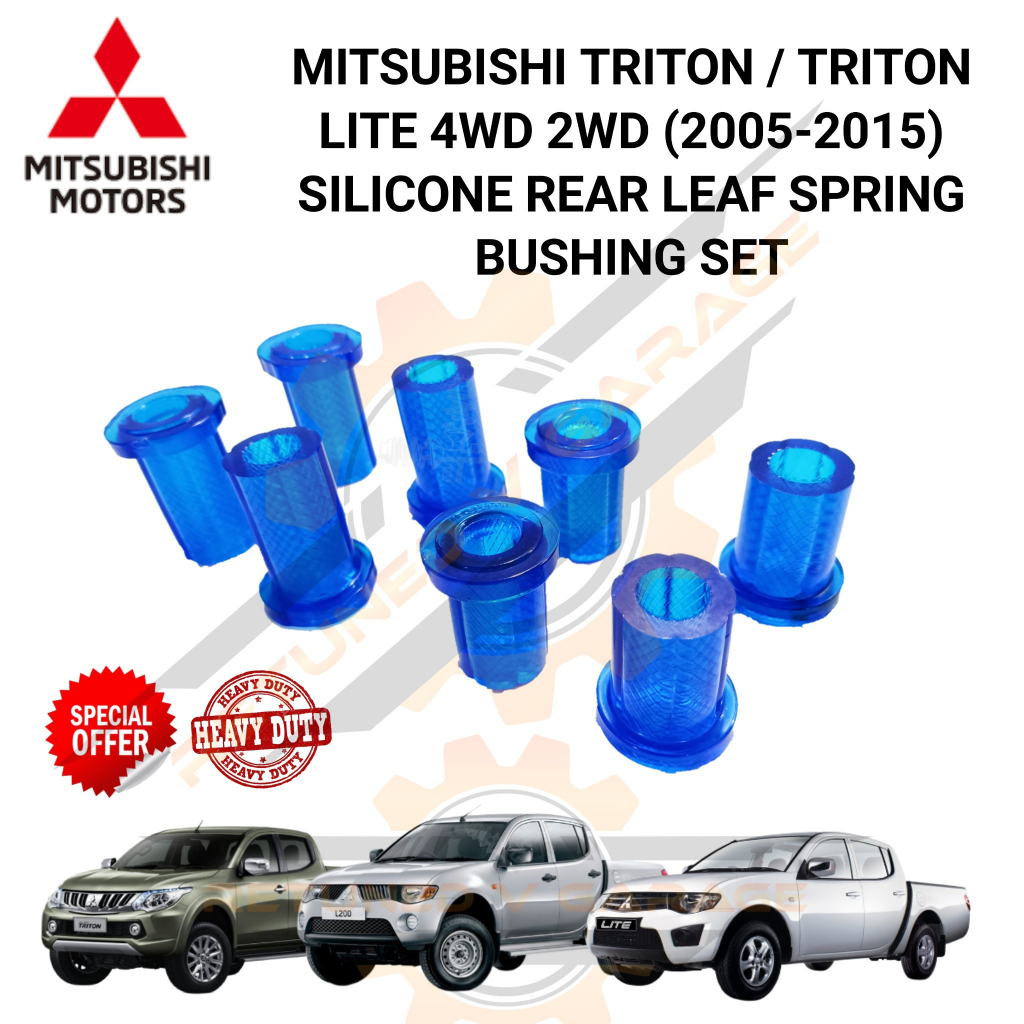 MITSUBISHI TRITON / TRITON LITE (2009-2015) 4WD 2WD SILICONE REAR LEAF SPRING BUSHING SET