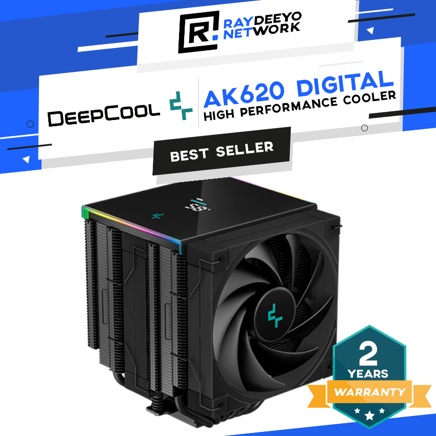 Deepcool AK620 Digital CPU Cooler [จอภาพ CPU หรืออุณหภูมิ GPU ของคุณ]