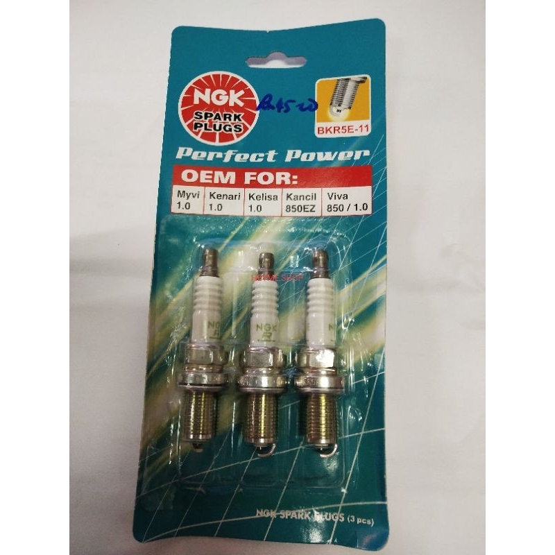 SPARK PLUG NGK สําหรับ PERODUA VIVA KENARI KELISA BKR5E-11