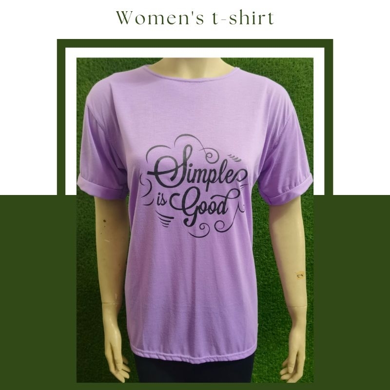 Mwin shop - เสื้อยืดผู้หญิง Cotton