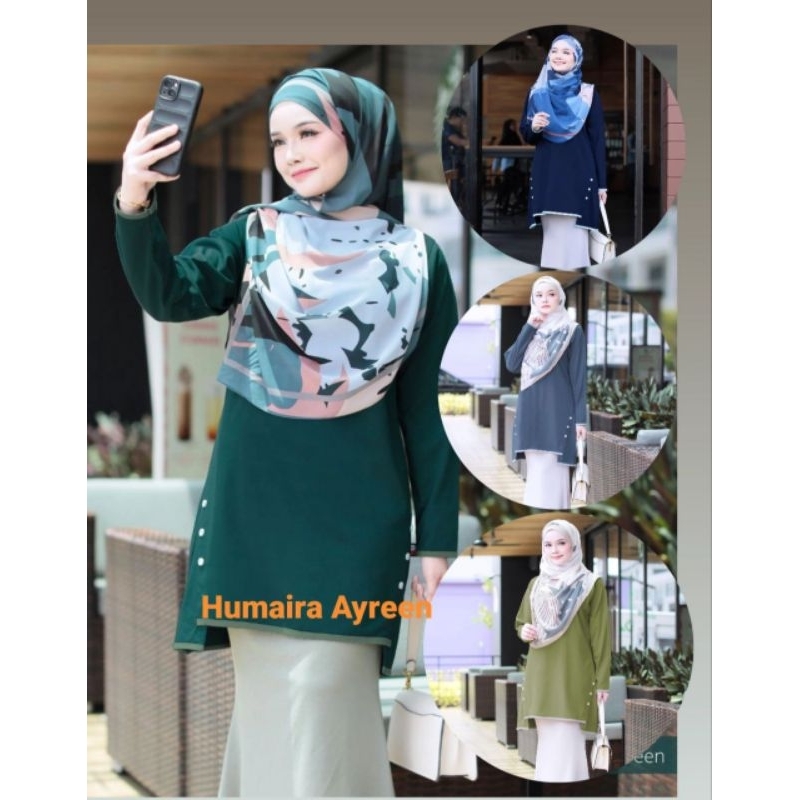 เสื้อยืด MUSLIMAH HUMAIRA AYREEN DEWASA