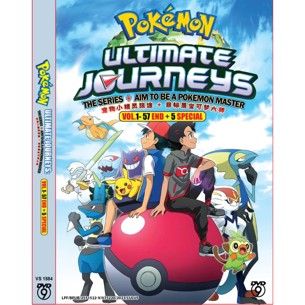 Dvd Pokemon Ultimate Journeys: The Series + Aim To Be A Pokemon Master