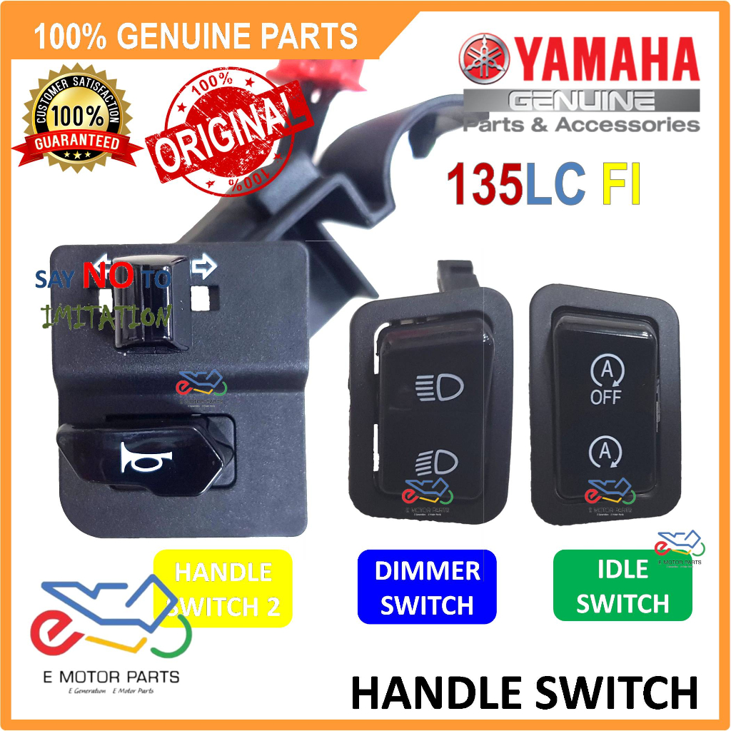 135LC FI HANDLE SWITCH HORN SWITCH DIMMER SWITCH IDLE SWITCH YAMAHA - B5D-H3975-00 B5D-H277A B5D-H27