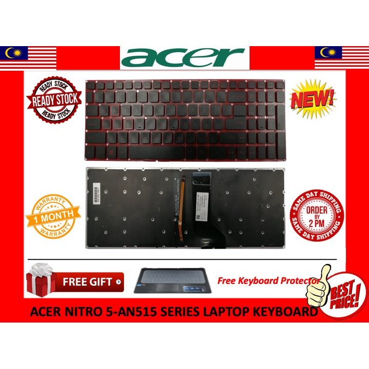 Acer Nitro 5 AN515-41-F3K8 / AN515-41-F62A / AN515-41-F6T3 แป้นพิมพ์แล็ปท็อป