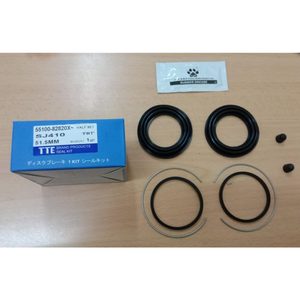 [ TTE ] = SUZUKI SJ410 SJ413 [ FRT ] [ ชุดดิสก์เบรก = ชุดคาลิปเปอร์ ] [ 51.5MM O-RING ] [ 55100-8282