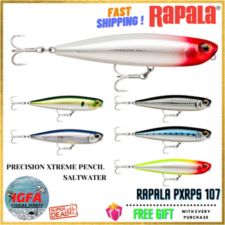 [IGFA] Rapala Pencil PXRPS 107 Rapala Precision Xtreme Pencil Gewang Rapala Lure เหยื่อตกปลา แบบแข็ง Gewang Pancing