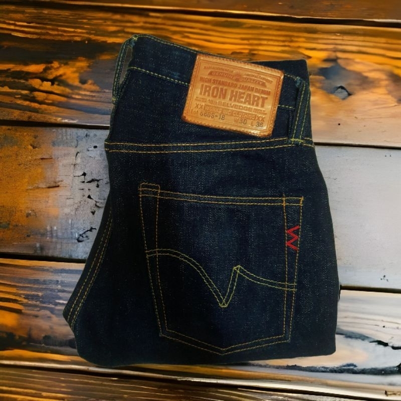 กางเกงยีนส์ Selvedge IRON HEART (IH - 666S 18oz) %