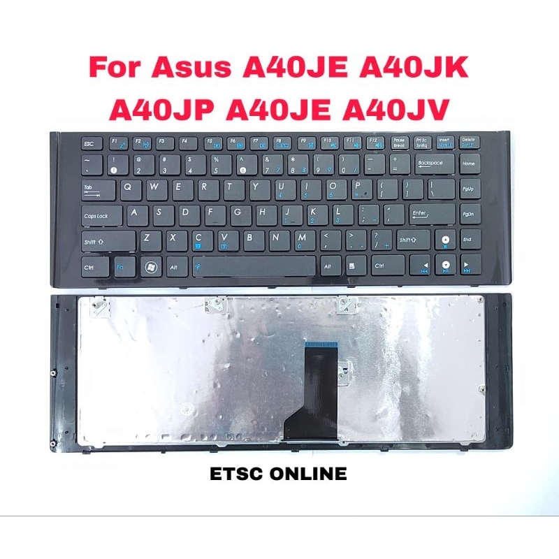 New US keyboard with frame For Asus A40 A40J A40JE A40JK A40JP A40JR A40JV BLACK
