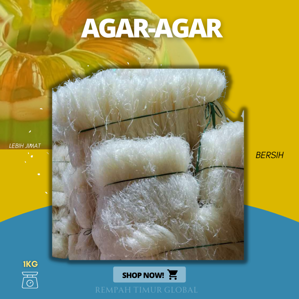 AGAR-AGAR KILOGRAM/RAISED (1KG) CLEAN AGAR-AGAR
