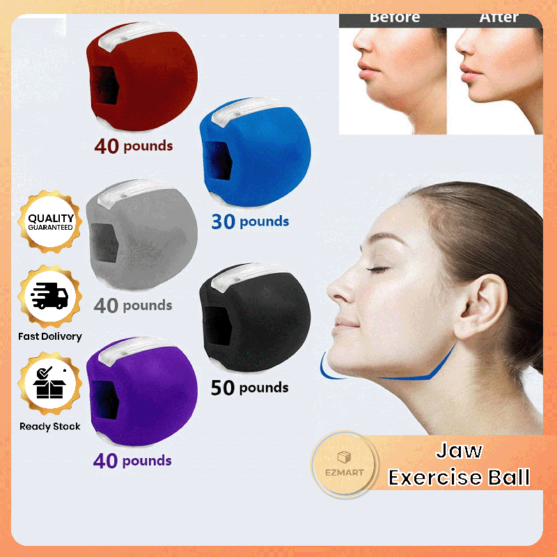 JawลูกบอลออกกําลังกายซิลิกาเจลเกรดอาหารJawLineกล้ามเนื้อการฝึกอบรมฟิตเนสBallคอFace Toningกล้ามเนื้อE