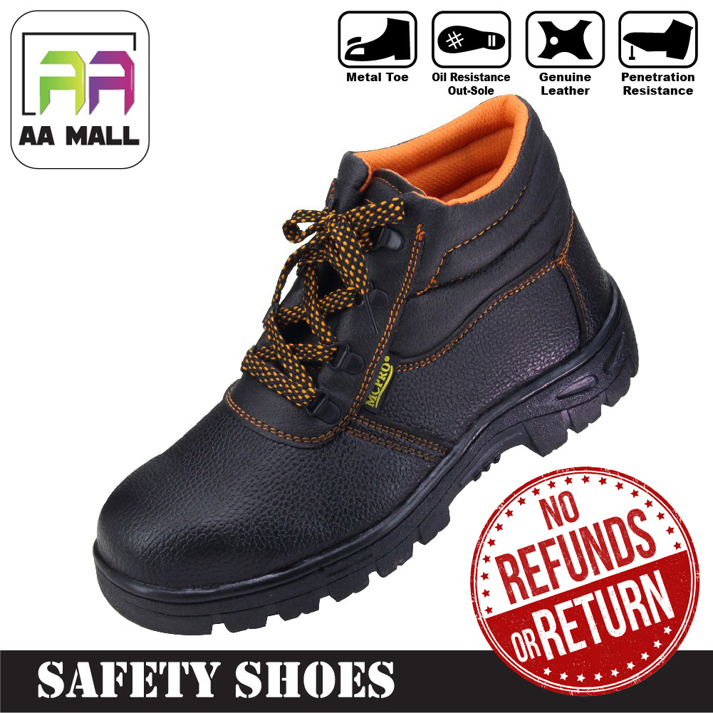 AA MALL Size 38 - 40 MCPRO SAFETY SHOES Steel Toe Cap Mid Sole Medium Cut - JJ300