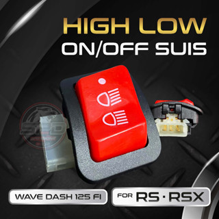 สวิตช์เปิด/ปิด สูง ต่ํา สําหรับ Suis Honda RS150 /RSX150/ Wave Dash 125 Fi