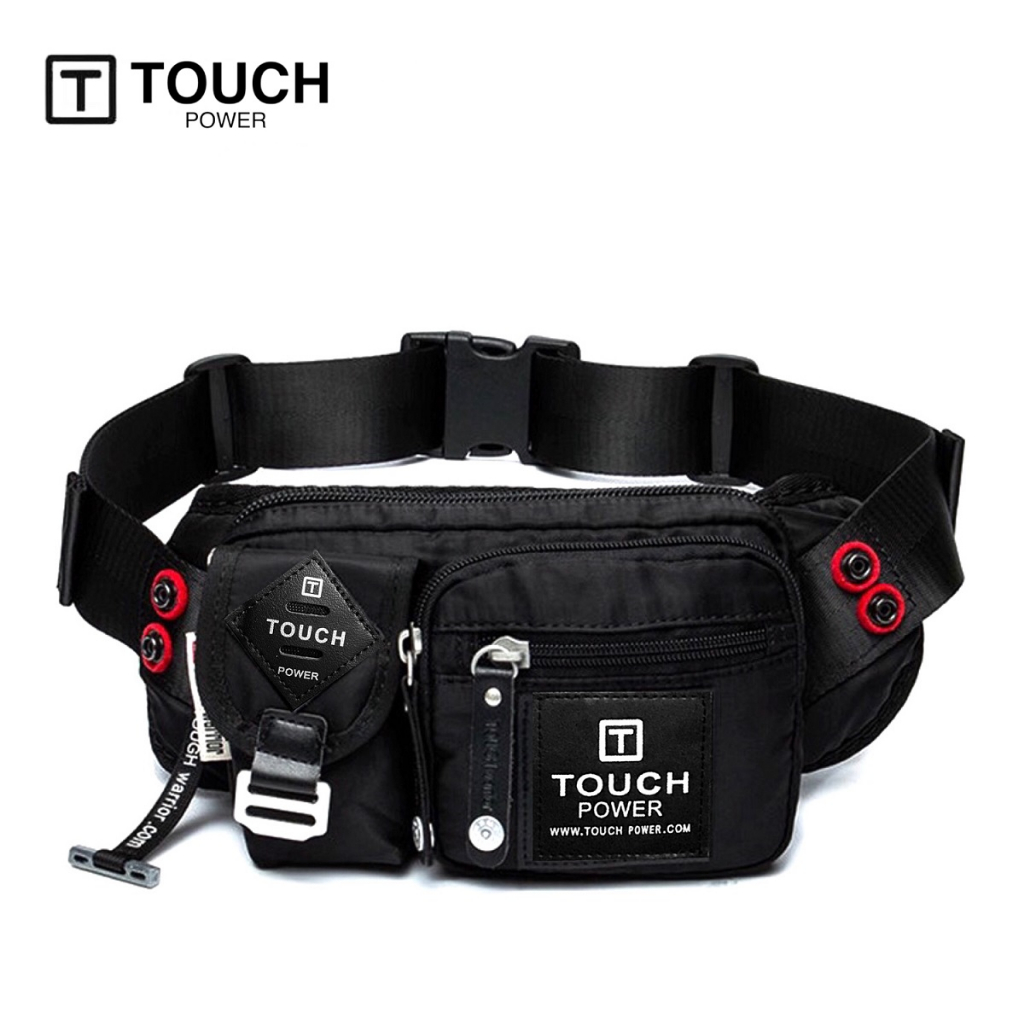 ใหม่ Touch Power & Tough Warrior Men กระเป๋าคาดเอวกระเป๋าคาดหน้าอกกระเป๋าสะพายไนลอนนุ่ม