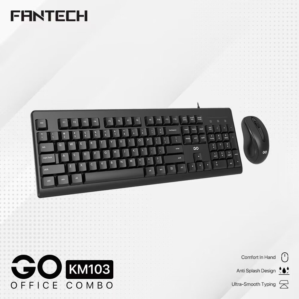 FANTECH GO KM103 คีย์บอร์ดและเมาส์ไร้สาย