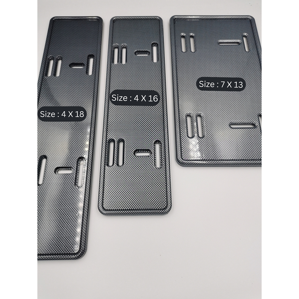 คาร์บอนไฟเบอร์พื้นผิวมันวาวจํานวนแผ่นกรอบคลาสสิกออกแบบ 4"x16" l 4"x18" l 7"x13" l