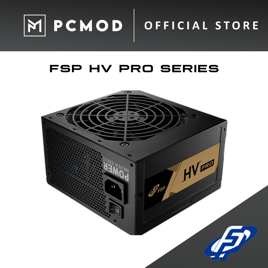 Fsp HV PRO 80PLUS แหล่งจ่ายไฟสีบรอนซ์ 550W / 650W PCMOD