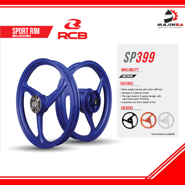 SPORT RIM RACING BOY 399 3 BATANG HONDA WAVE110 SUZUKI SMASH PRO RG SPORT MODADEAS X CITE GT128