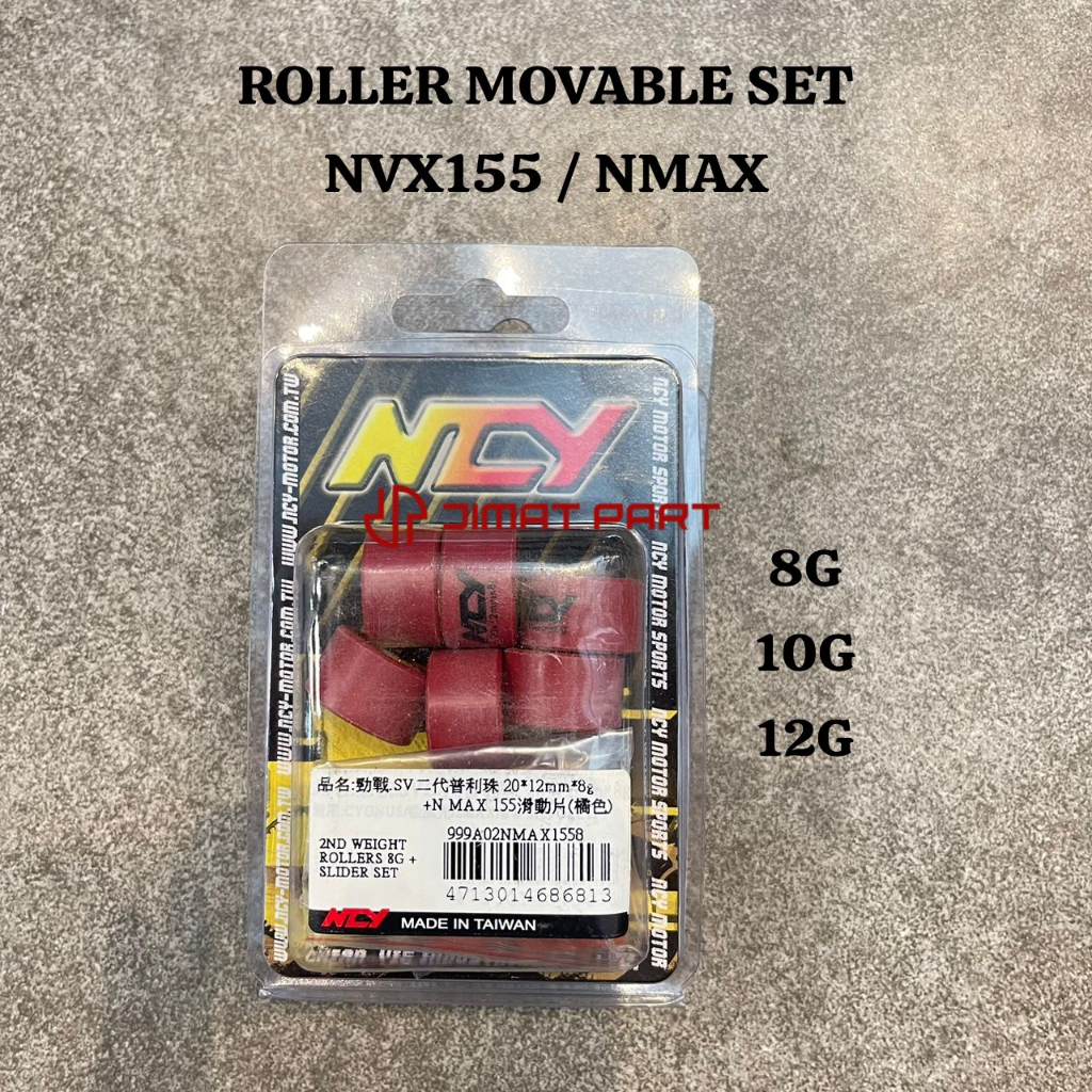 NCY RACING ROLLER MOVABLE SET NVX155 NMAX 8G 10G 12G