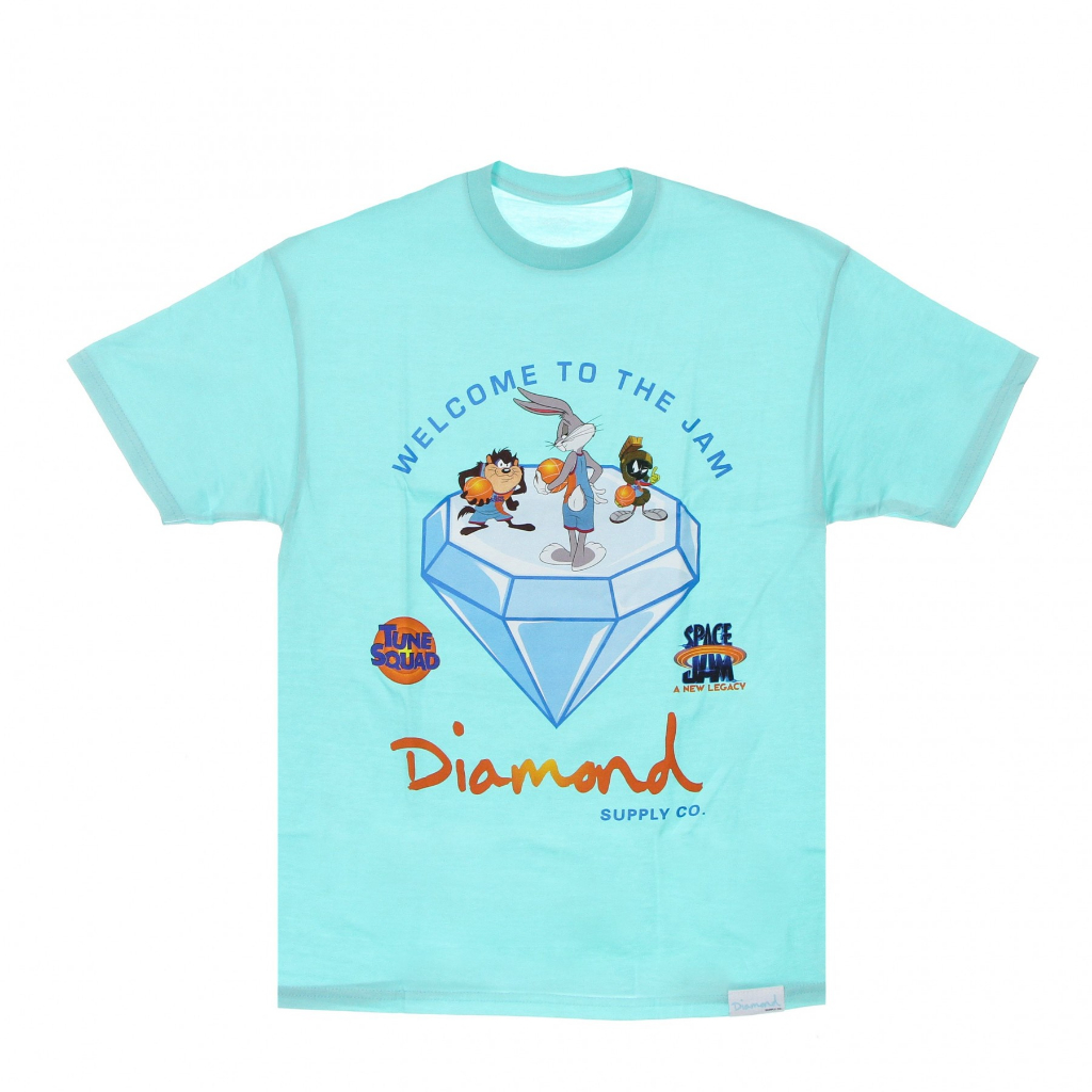 [CLEARANCE] เสื้อยืด ลาย Diamond Supply Co. x SJ Welcome to The Jam Diamond สีฟ้า8060822)
