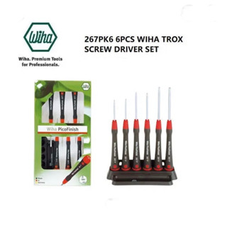 Wiha ชุดไขควง PicoFinish Torx 267PK6 T6 T8 T9 T10 T15 T20 6 ชิ้น