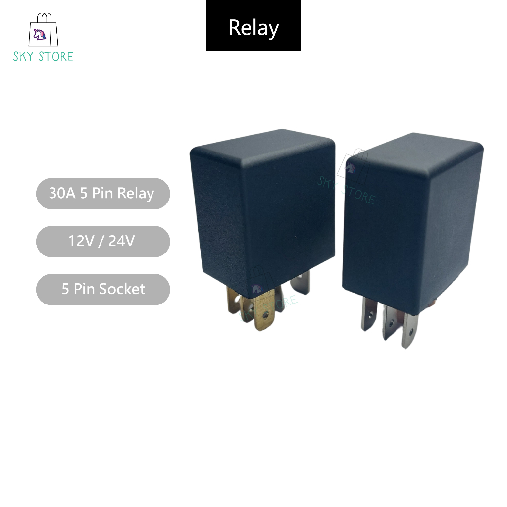 30A 12/24V 5 PIN RELAY CAR