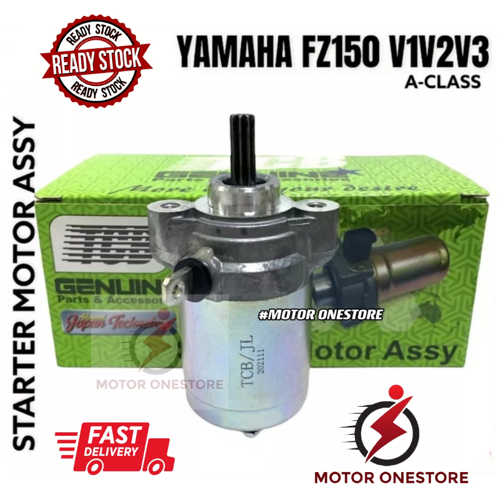 YAMAHA FZ150 V1V2V3 TCB STARTER MOTOR ASSY ACLASS "MOTOR ONESTORE"