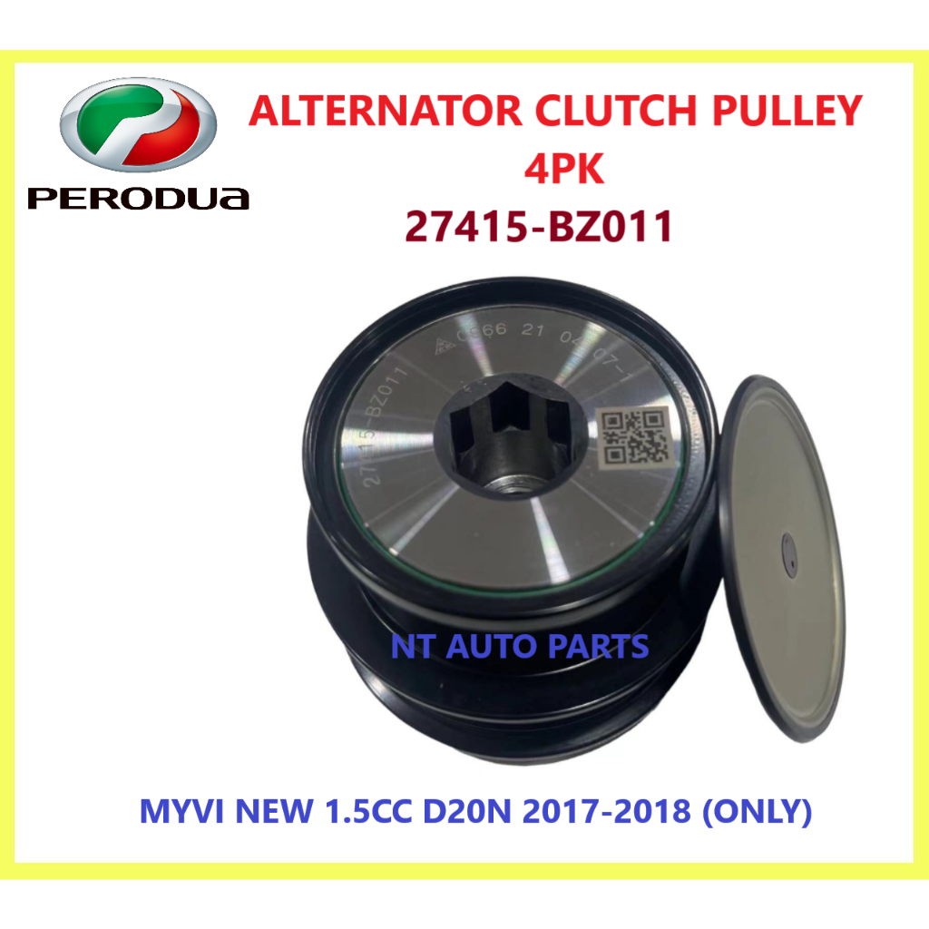 MYVI ใหม่ 1.5CC 4PK D20N 2018 ALTERNATOR PULLEY CLUTCH PULLEY 27415-BZ011
