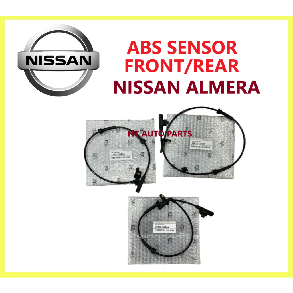 FRONT & REAR ABS SENSOR WHEEL SPEED SENSOR NISSAN ALMERA ( 47910-1HA0A / 47901-1HA0A / 47900-1HA0A )