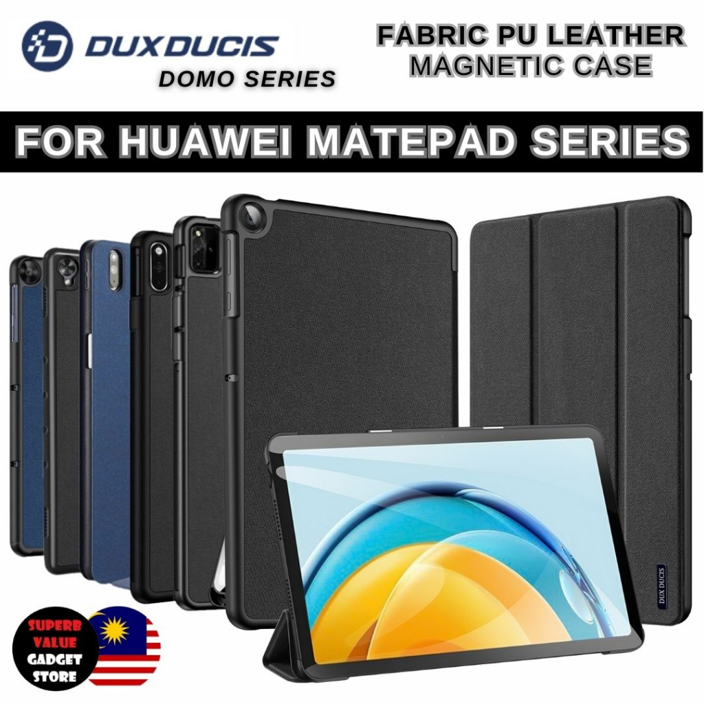 เคสหนัง ฝาพับ กันกระแทก ลาย DUX DUCIS DOMO สําหรับ Huawei MatePad SE 10.4 Pro 12.6 11 T10S T10 Mate Pad 2022