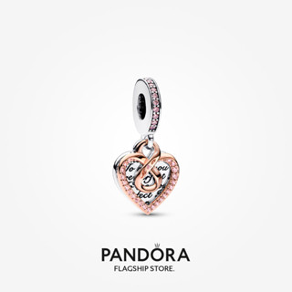 Pandora จี้หัวใจอินฟินิตี้ ทูโทน เครื่องประดับ ของขวัญ สําหรับเพื่อนร่วมงาน เพื่อน ครอบครัว แฟนสาว p602 p804