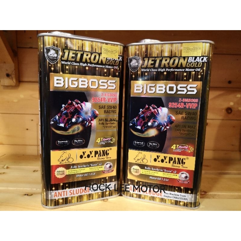 น้ํามันเครื่อง Jetron Z-Bigboss 9254R-VIP 5W40 น้ํามันเครื่อง Ester*2 1.2L ที่ใช้ในทีม YYPang Racing