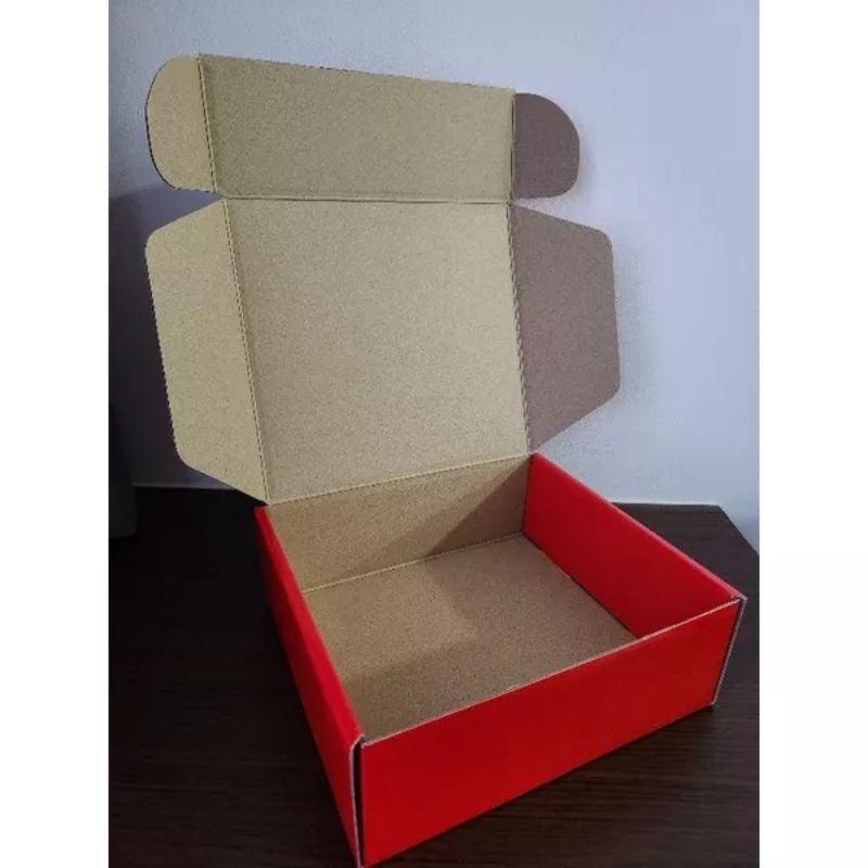 [1 ชิ้น] กล่องขลุ่ย สีแดง (แบบกล่องพิซซ่า)