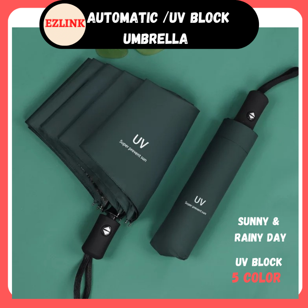 ร่มขนาดเล็ก UV พับ Payung Mini Hujan ร่มอัตโนมัติ 8 กระดูก Kecil Payung Hujan ทรัมเป็ตกันลม Vented 小