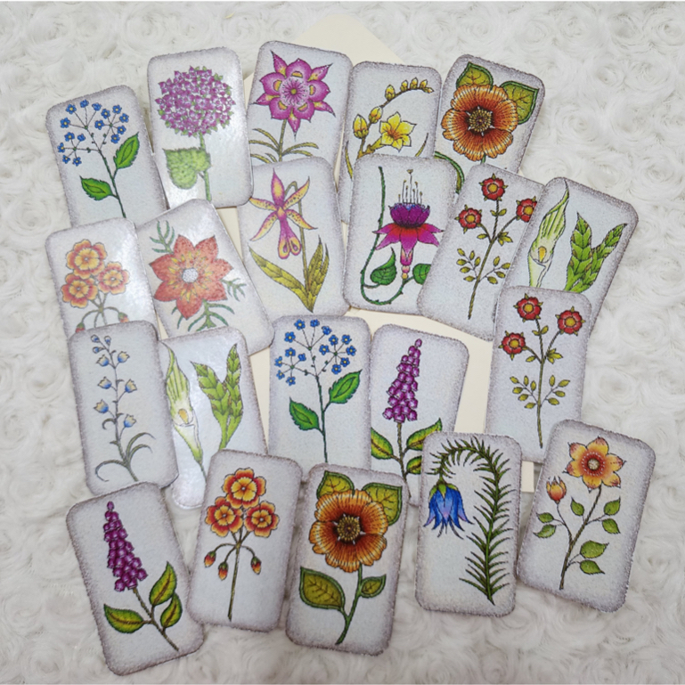 Setia Kraf Painted Floral Journal Decoupage Stickers
