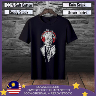 เสื้อยืด ผ้าฝ้าย 100% พิมพ์ลาย Swag Einstein Baju Lelaki สําหรับผู้ชาย