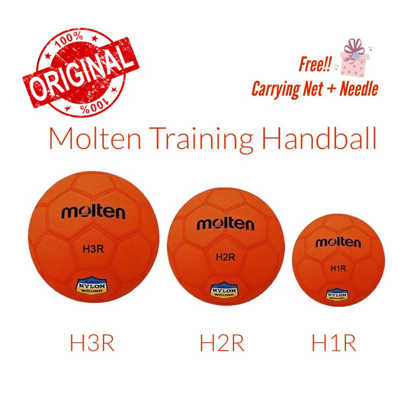 แฮนด์บอลฝึกซ้อม Molten / Bola Baling Latihan H1R / H2R / H3R👍 🔥