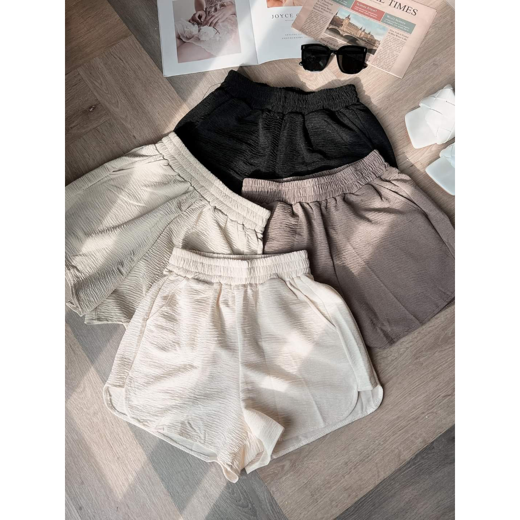 KOCHI ตู้เสื้อผ้า Daigou K513 Slimmer Look กางเกงขาสั้นลําลองสีดํา