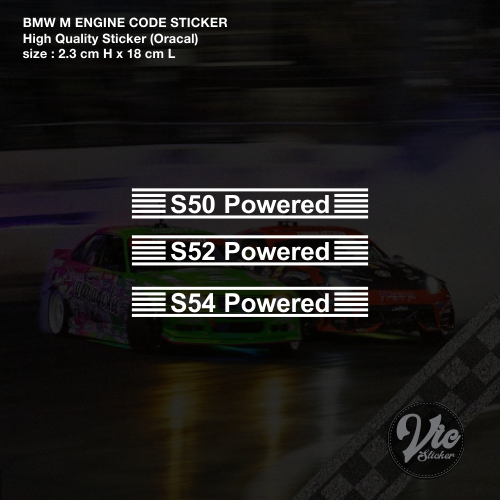 BMW M ENGINE S50, S52, S54 สติ๊กเกอร์/รูปลอก (สติ๊กเกอร์คุณภาพสูง)