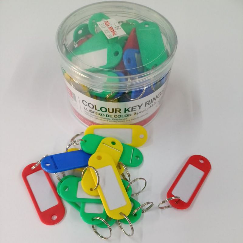 DL OFFICE Y102 COLOUR KEY RINGS 1BOX X 50S