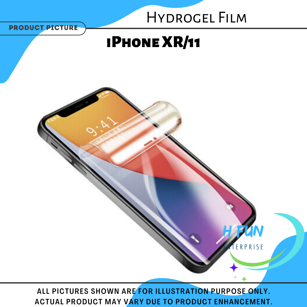 ฟิล์มกันรอยหน้าจอสําหรับ iPhone XR/11 Hydrogel Film เต็มจอ